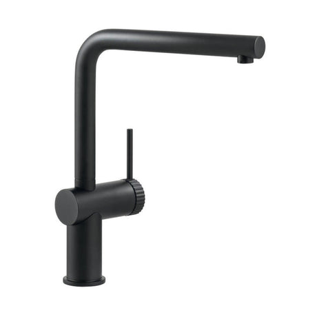 Abode Fraction L-Spout Tap With Single Lever In Matt Black
