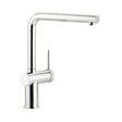Abode Fraction L-Spout Tap With Single Lever In Polished Chrome