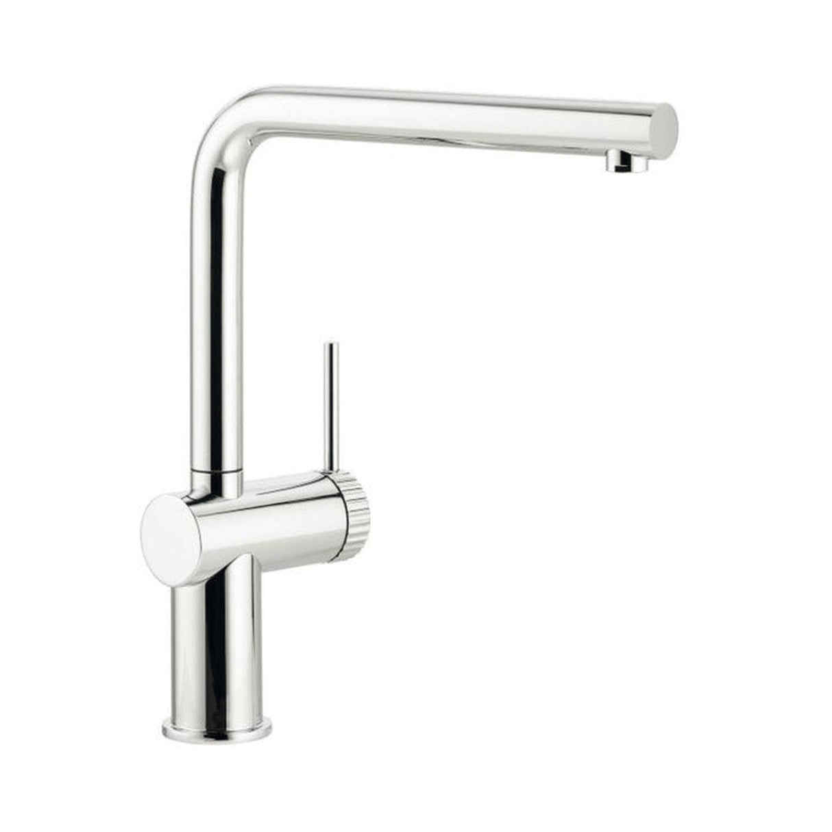 Abode Fraction L-Spout Tap With Single Lever In Polished Chrome