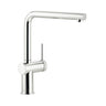 Abode Fraction L-Spout Tap With Single Lever In Polished Chrome