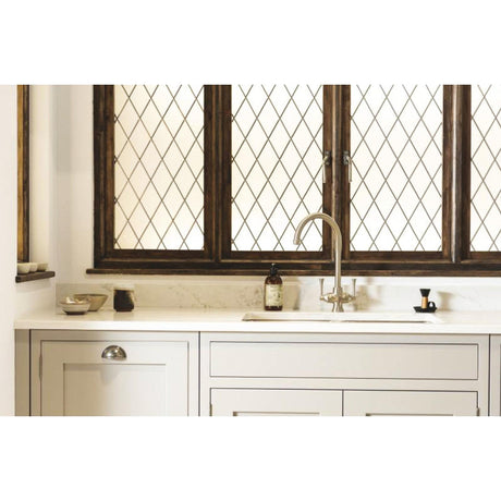 Abode Gosford C-Spout Mixer Tap With Dual Lever In Lifestyle