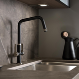 Abode Hex Dual Lever Kitchen Mixer Tap Lifestyle