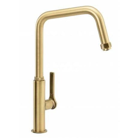 Abode Hex U-Spout Tap With Single Lever Antique Brass 56995530