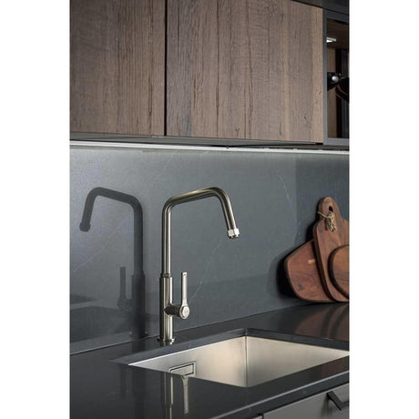 Abode Hex U-Spout Tap With Single Lever Antique Brass 56995530 Lifestyle