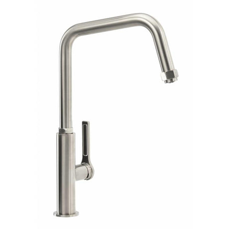 Abode Hex U-Spout Tap With Single Lever Brushed Nickel 56995030
