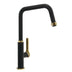 Abode Hex U-Spout Tap with Single Lever Matt Black / Antique Brass