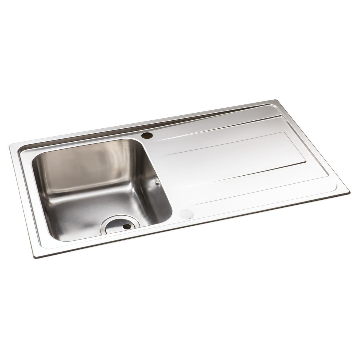 Abode Ixis  Inset Mount Single Bowl Kitchen Sink For 450mm Cabinet in Stainless Steel 56990452 1