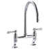 Abode Ludlow C-Spout Tap With Traditional Bridge Polished Chrome 56996230