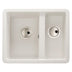 Abode Matrix GR15 Undermount Inset mount One And Half Bowl Kitchen Sink For 600mm Cabinet in Composite White 56990506