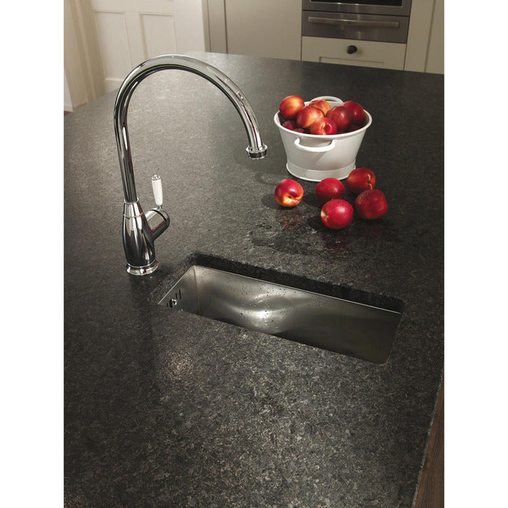 Abode Matrix R0 Undermount Half Bowl Kitchen Sink For 300mm Cabinet in Stainless Steel Brushed 57745070 Lifestyle