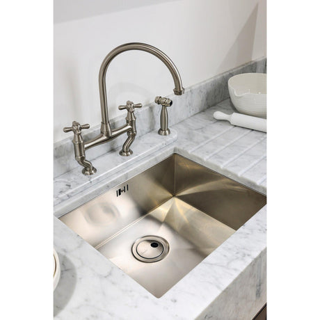 Abode Matrix R0 Undermount Single Bowl Kitchen Sink For 600mm Cabinet in Stainless Steel Brushed 57745050 Lifesyle