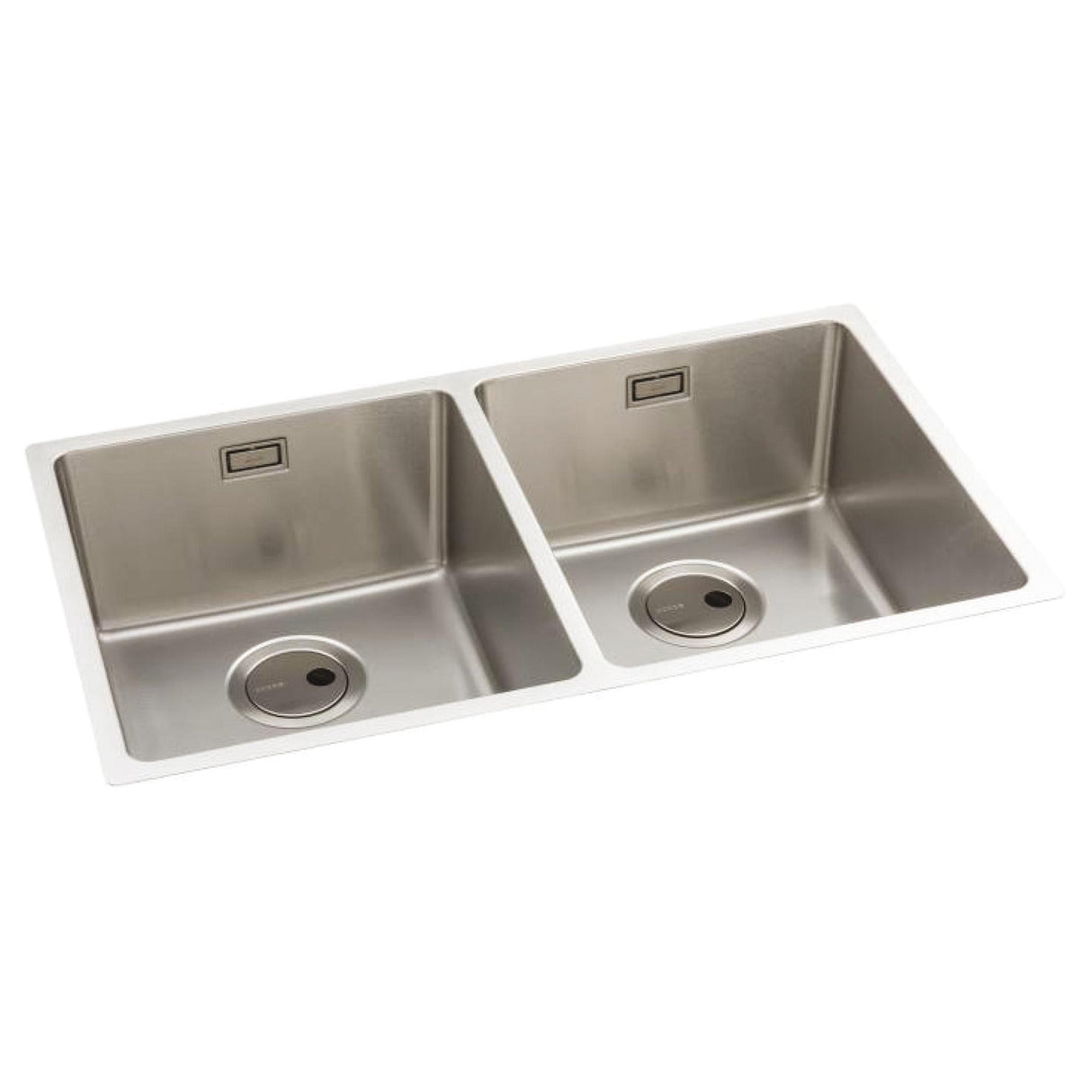 Abode Matrix R15 Undermount Inset Mount Double Bowl Kitchen Sink For 800mm Cabinet in Stainless Steel Brushed 57745130 1