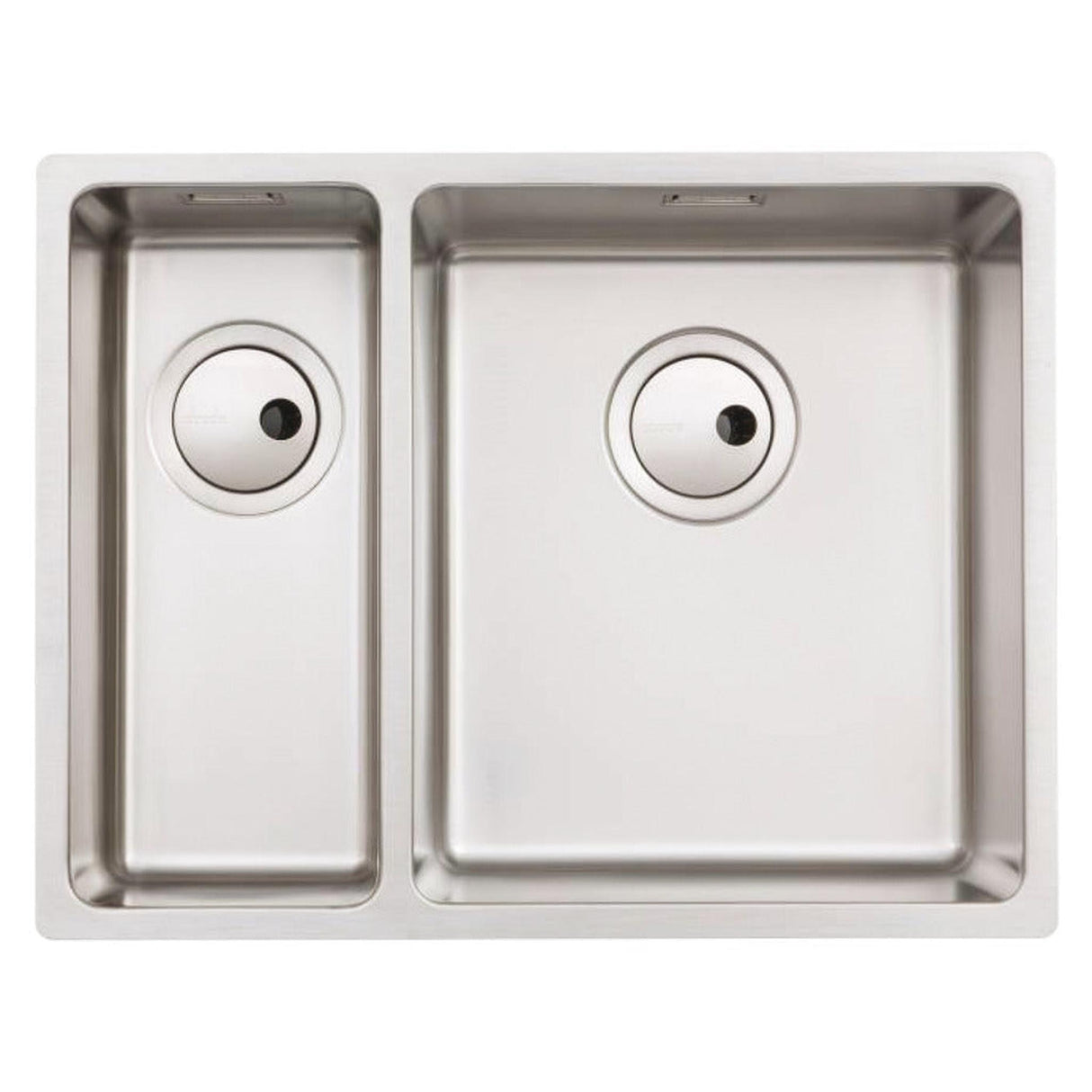 Abode Matrix R15 Undermount Inset Mount One And Half Bowl Kitchen Sink For800mm Cabinet in Stainless Steel Brushed 57745091