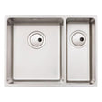 Abode Matrix R15 Undermount Inset Mount One And Half Bowl Kitchen Sink For800mm Cabinet in Stainless Steel Brushed 57745092