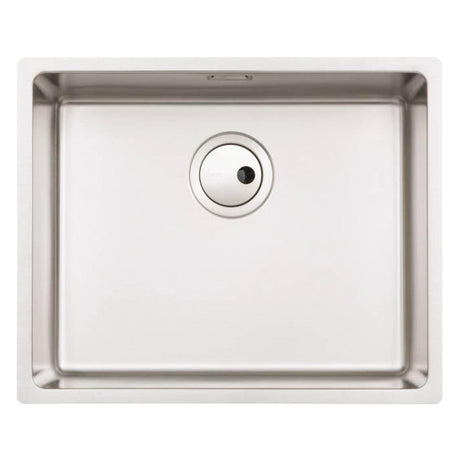 Abode Matrix R15 Undermount Inset Mount Single Bowl Kitchen Sink For 600mm Cabinet in Stainless Steel Brushed 57745080