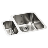 Abode Matrix R50 Undermount One and Half Bowl Kitchen Sink For 600mm Cabinet in Stainless Steel Brushed 57745161 1
