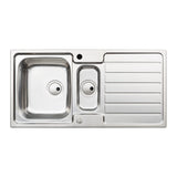 Abode Neron Inset Mount One And Half Bowl Kitchen Sink Accessories For 600mm Cabinet in Stainless Steel Brushed 57745000