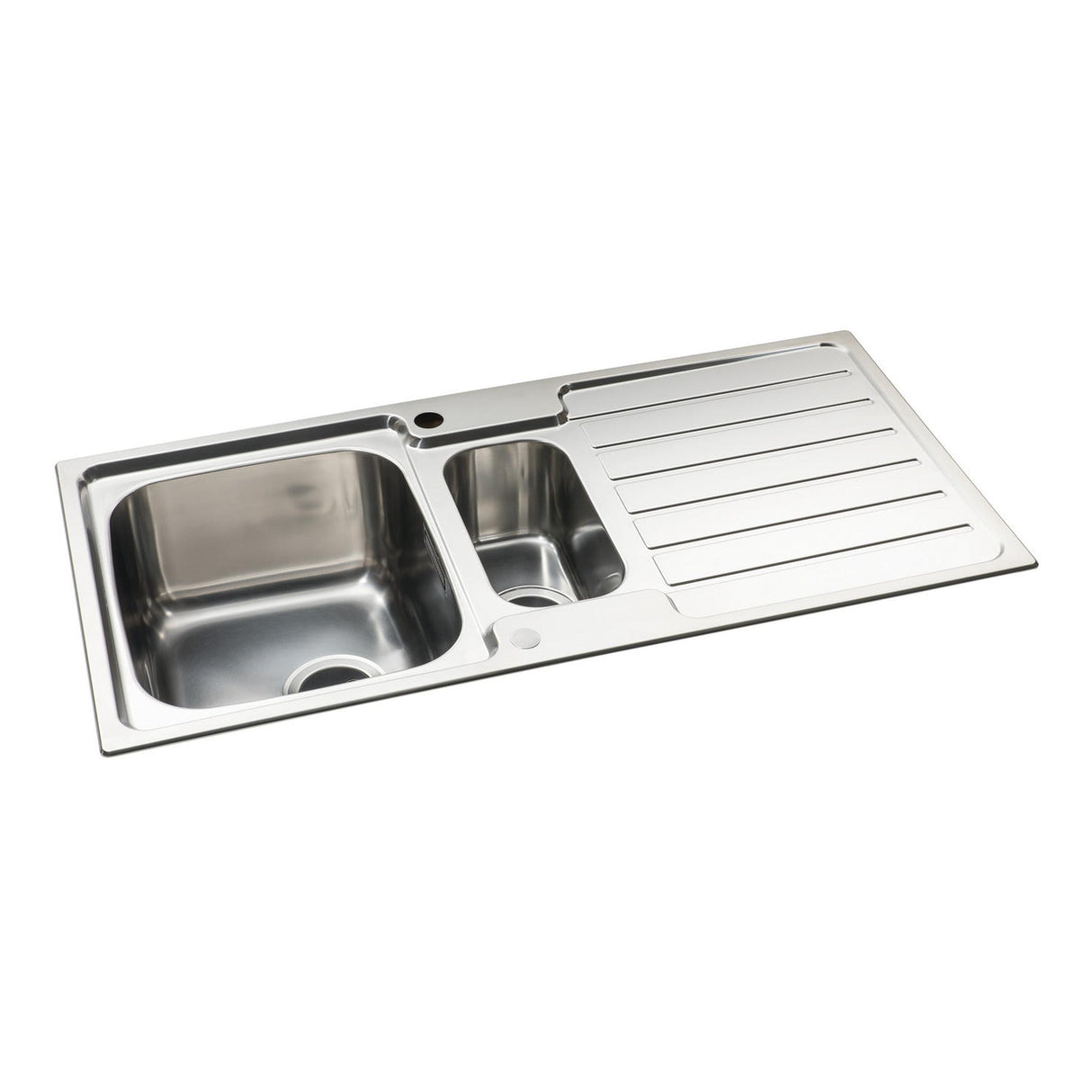 Abode Neron Inset Mount One And Half Bowl Kitchen Sink Accessories For 600mm Cabinet in Stainless Steel Brushed 57745000 1