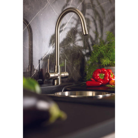 Abode Nexa Monobloc Mixer Tap With Dual Level Brushed Nickel 56991611 Lifestyle