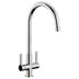 Abode Pico C-Spout Mixer Tap With Dual Lever In Polished Chrome 56996200