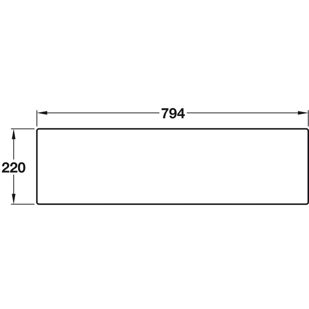Abode Provincial Belfast Mount Double Bowl Kitchen Sink For 800mm Cabinet in Ceramic White 57747720 Dimension
