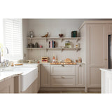 Abode Provincial Belfast Mount Double Bowl Kitchen Sink For 800mm Cabinet in Ceramic White 57747720 Lifestyle