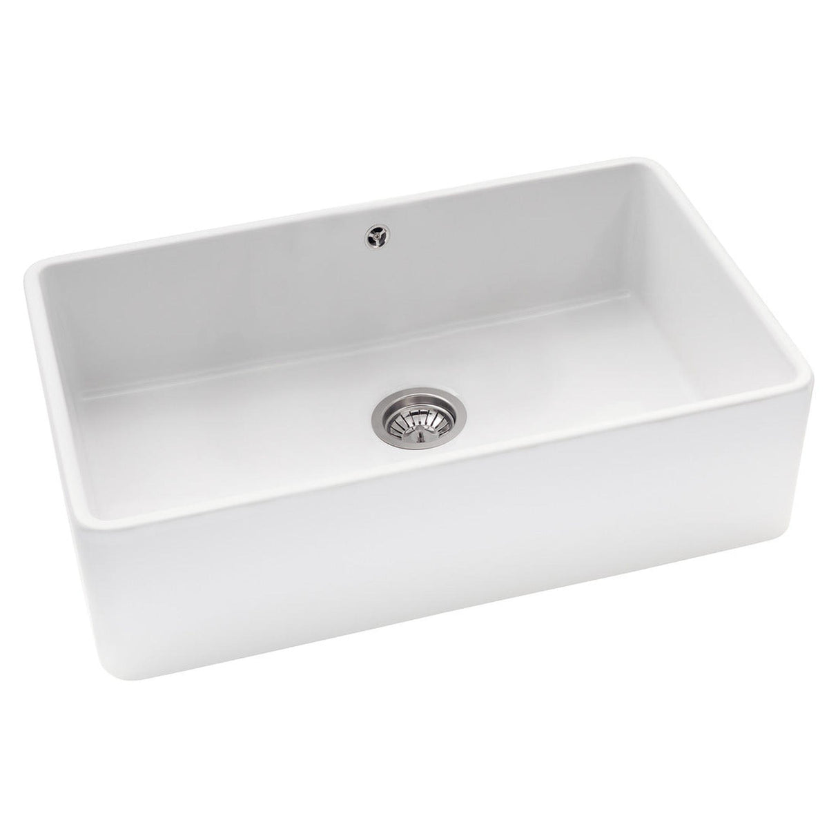 Abode Provincial Belfast Mount Single Bowl Kitchen Sink For 800mm Cabinet in Ceramic 57747730 1