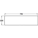 Abode Provincial Belfast Mount Single Bowl Kitchen Sink For 800mm Cabinet in Ceramic 57747730 Dimension