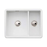Abode Sandon Undermount Inset Mount One And Half Bowl Kitchen Sink Accessories For 800mm Cabinet in Ceramic White 57747760 1