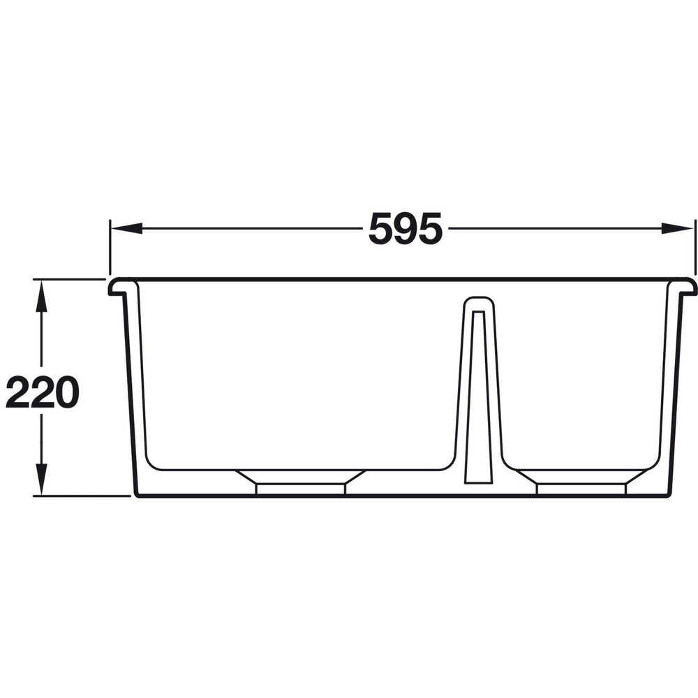 Abode Sandon Undermount Inset Mount One And Half Bowl Kitchen Sink Accessories For 800mm Cabinet in Ceramic White 57747760 Dimension 1