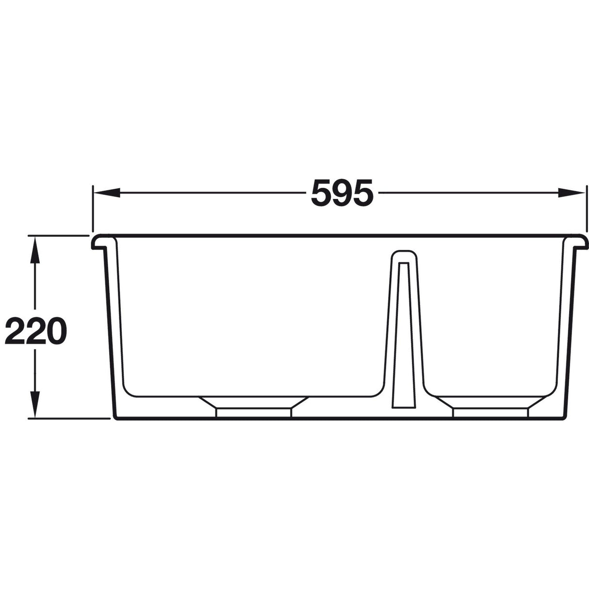 Abode Sandon Undermount Inset Mount One And Half Bowl Kitchen Sink For 800mm Cabinet in Ceramic White 57747780 Dimension
