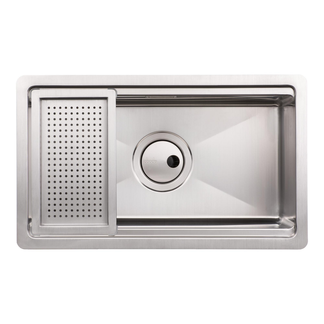 Abode Studio Compact Undermount and Inset Single Bowl Kitchen Sink with Accessories