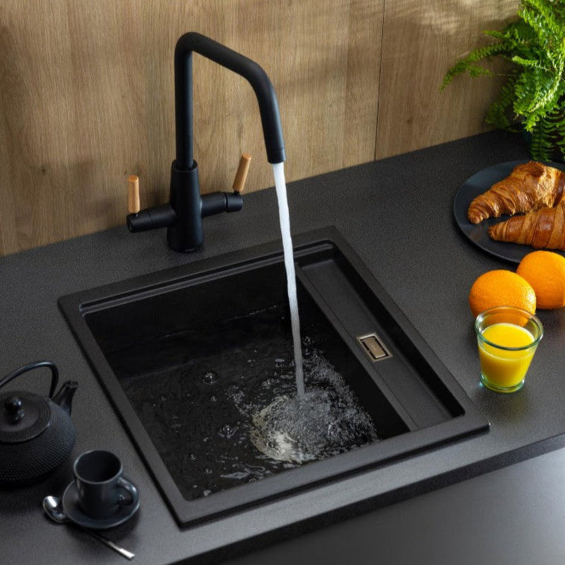 Abode Synchronist 1.25 Bowl Undermount & Inset Kitchen Sink Lifestyle
