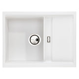 Abode Synchronist Undermount Inset Mount One And QuaterBowl Kitchen Sink Accessories For 450mm Cabinet in Composite White 56990495