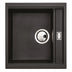 Abode Synchronist Undermount Inset Mount One And Quater Bowl Kitchen Sink Accessories For 450mm Cabinet in Composite Black Metallic 56990477