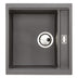 Abode Synchronist Undermount Inset Mount One And Quater Bowl Kitchen Sink Accessories For 450mm Cabinet in Composite Light Grey Metallic 56990515