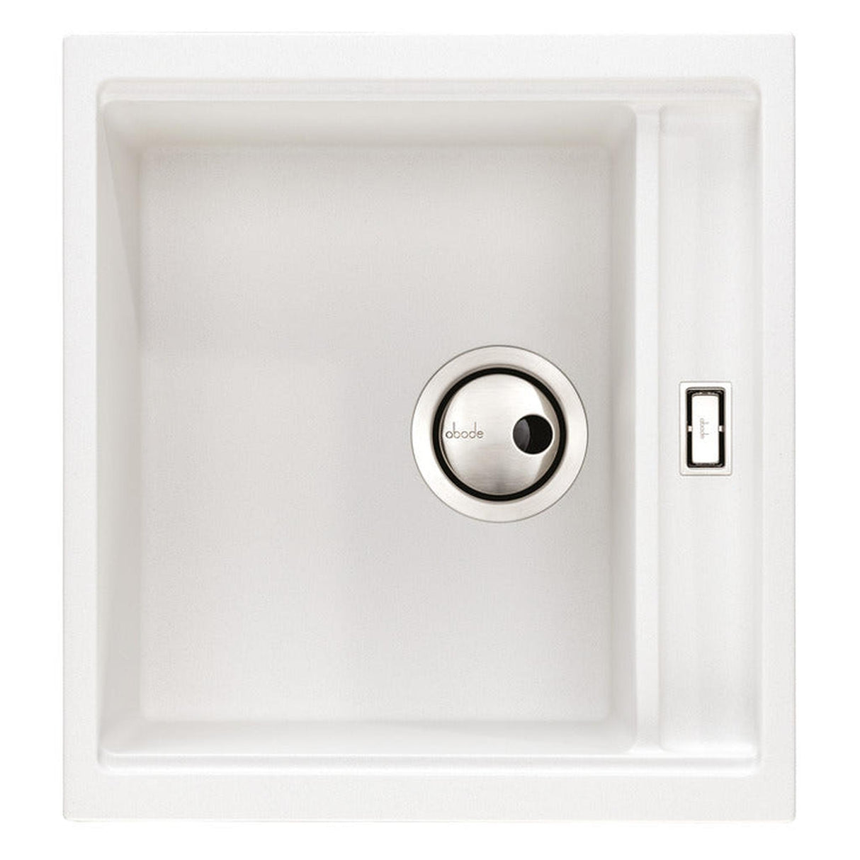 Abode Synchronist Undermount Inset Mount One And Quater Bowl Kitchen Sink Accessories For 450mm Cabinet in Composite White 56990494