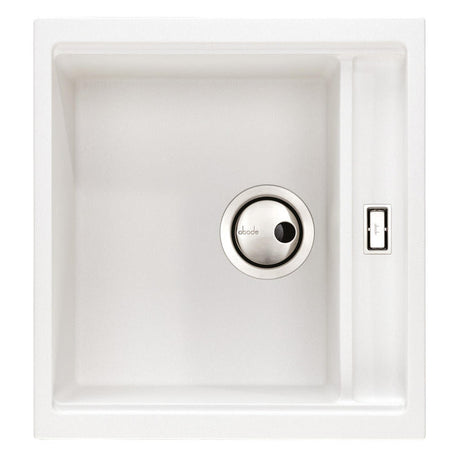 Abode Synchronist Undermount Inset Mount One And Quater Bowl Kitchen Sink Accessories For 450mm Cabinet in Composite White 56990494