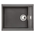 Abode Synchronist Undermount Inset mount One And Quarter Bowl Kitchen Sink For 600mm Cabinet in Composite Grey Metallic
