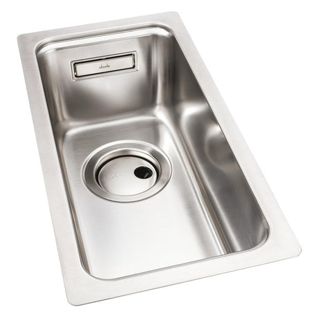 Abode System Sync Undermount Inset mount  Single Bowl Kitchen Sink For 400mm Cabinet in Stainless Steel 56990457