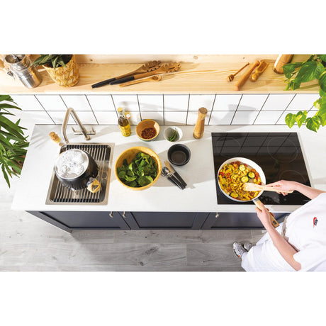 Abode System Sync Undermount Inset mount Single Bowl Kitchen Sink For 500mm Cabinet in Stainless Steel 56990458 LIfestyle