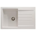 Abode Xcite Inset Mount Single Bowl Kitchen Sink Accessories For 450mm Cabinet in Composite White Frosted 56990500  