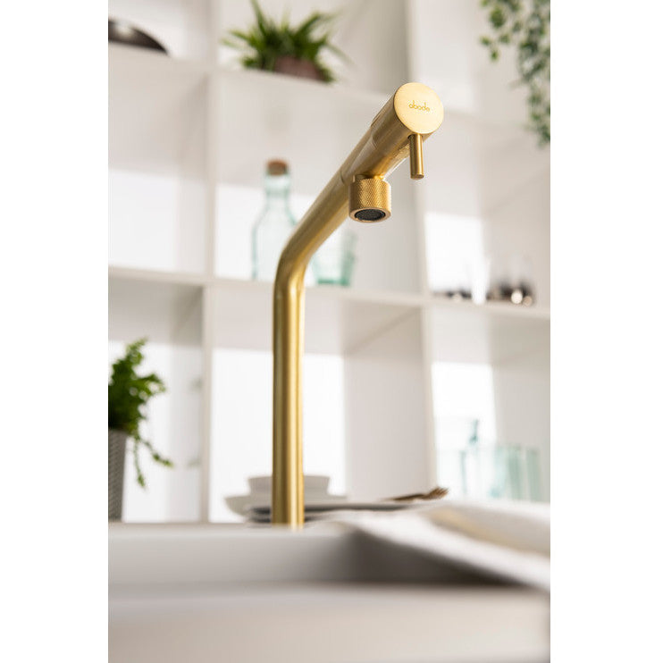 Abode Agilis L-Spout Kitchen Mixer Tap with Anti-Splash Spout & Contemporary Urban Design