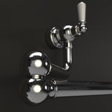 Bidbury & Co. Aldsworth Twin Lever Pot Filler With Porcelain Handles