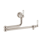 Bidbury & Co. Aldsworth Twin Lever Pot Filler With Porcelain Handles
