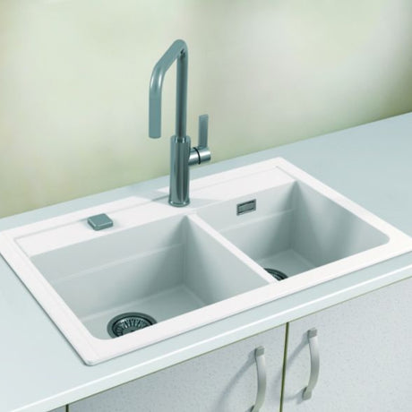 Alveus Atrox 50 Undermount Sink for 800-900mm Cabinet in Double Bowl Life Style
