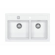 Alveus Atrox 50 Undermount Sink For 800-900mm Cabinet In Double Bowl Arctic 1131997M
