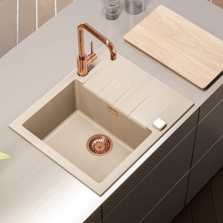 Alveus Cadit 10 Inset Sink for 450mm Cabinet in Single Bowl Single Drainer Arctic Life Style 1