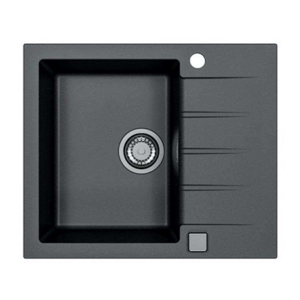 Alveus Cadit 10 Inset Sink for 450mm Cabinet in Single Bowl Single Drainer Carbon