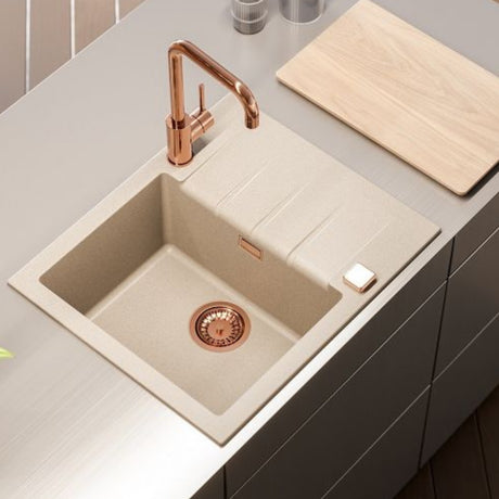 Alveus Cadit 10 Inset Sink for 450mm Cabinet in Single Bowl Single Drainer Carbon Life Style 2